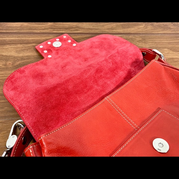 Peruzzi Firenze Leather Crossbody Handbag Purse - Picture 4 of 6